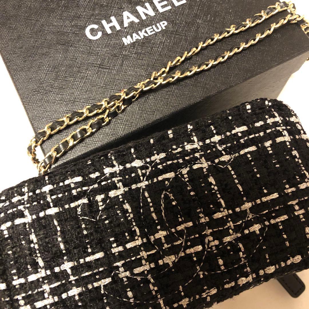 CHANEL メイクアップポーチ ツイード製