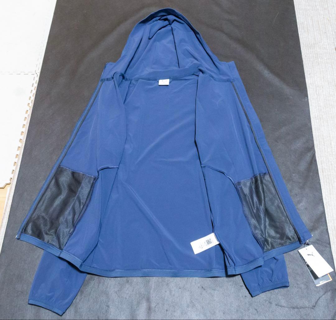 PUMA プーマ 新品 XL フード付きネイビージャケット 吸水速乾