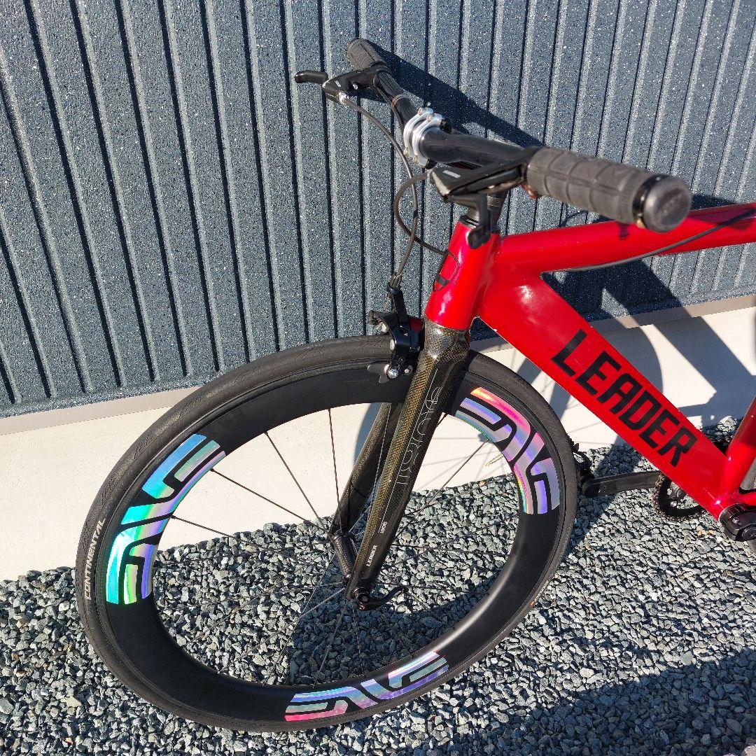 【送料込み】LEADER BIKE 735 フロントホイール抜き 完成車体