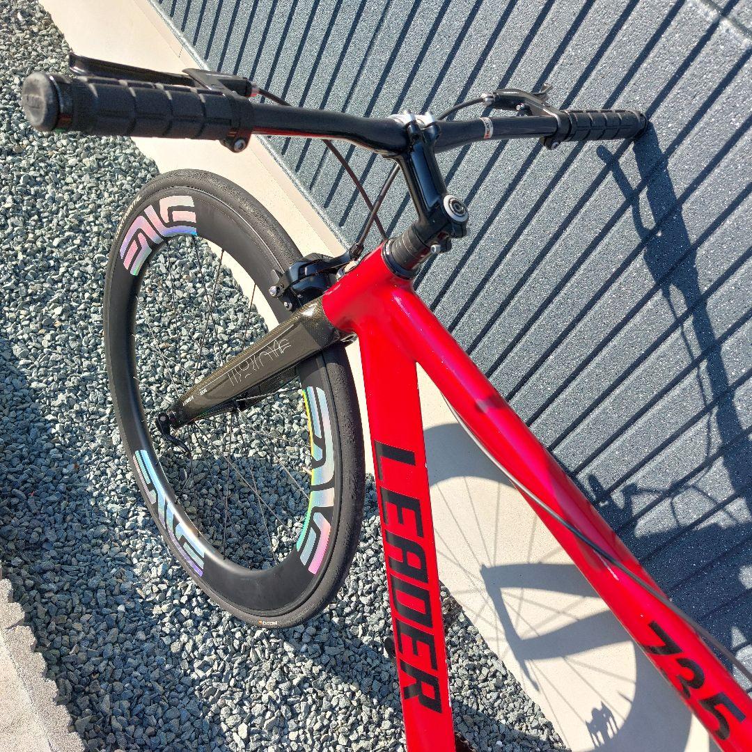 【送料込み】LEADER BIKE 735 フロントホイール抜き 完成車体