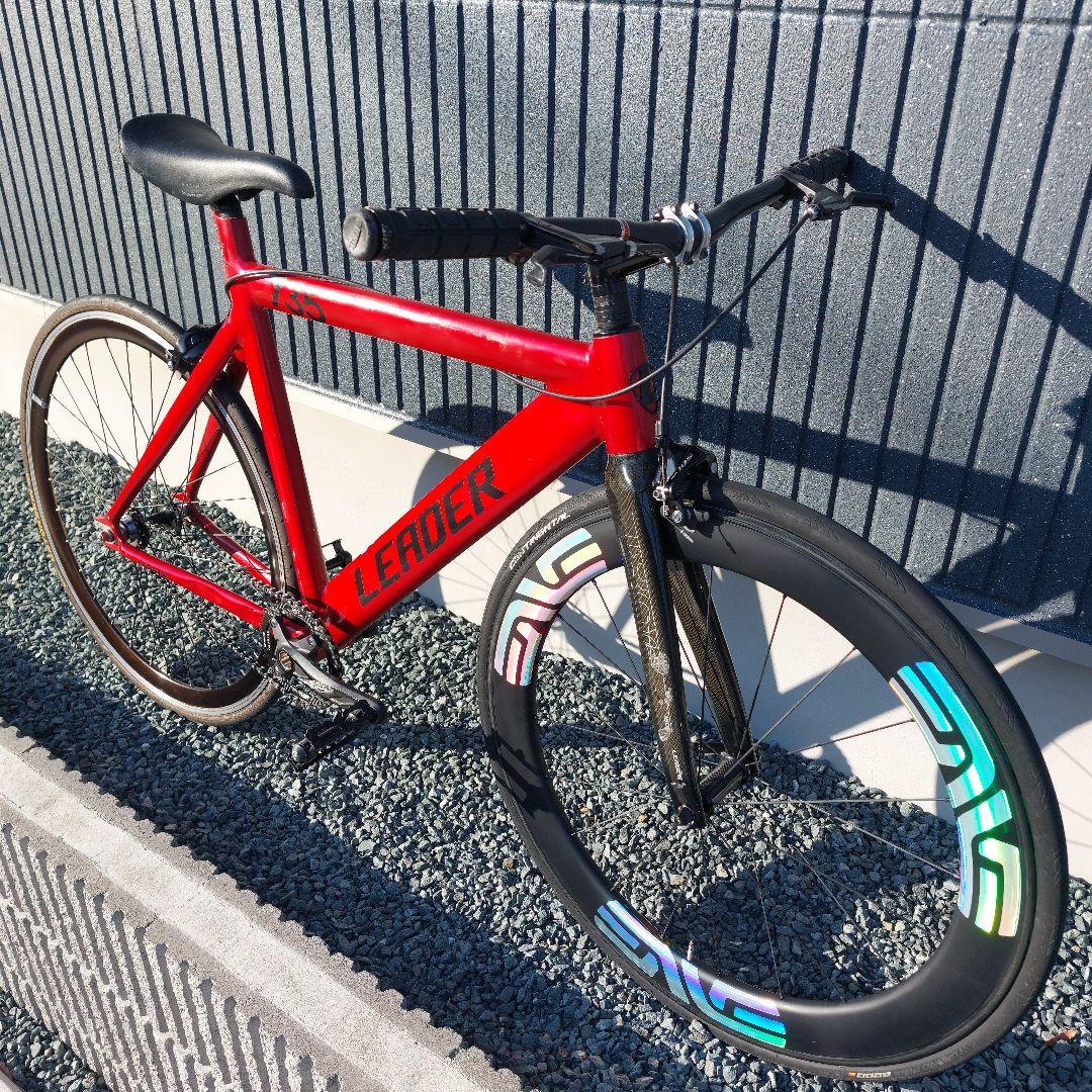 【送料込み】LEADER BIKE 735 フロントホイール抜き 完成車体