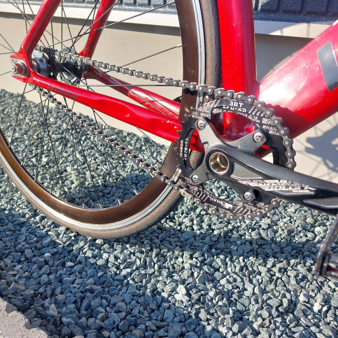 【送料込み】LEADER BIKE 735 フロントホイール抜き 完成車体