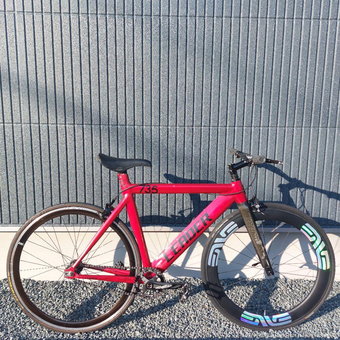 【送料込み】LEADER BIKE 735 フロントホイール抜き 完成車体