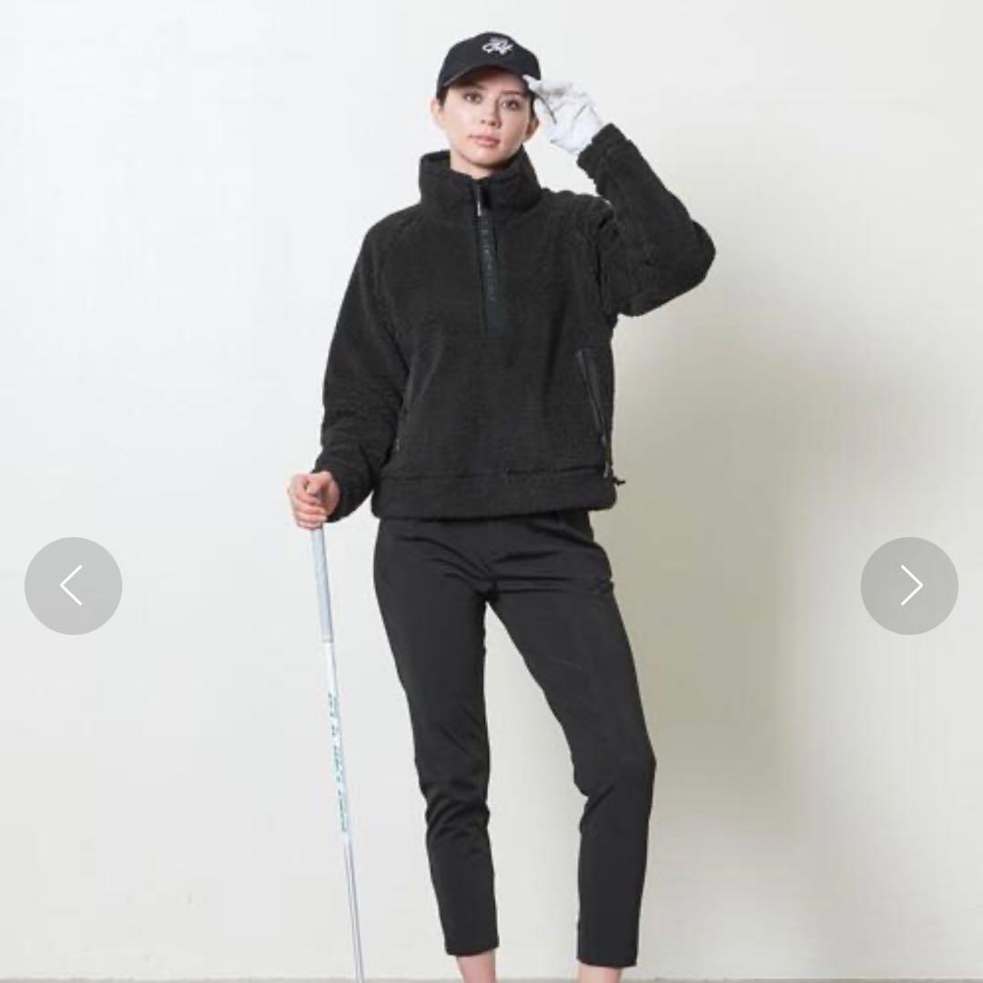 UNITED ARROWS GOLF ボア ハーフジップ プルオーバー