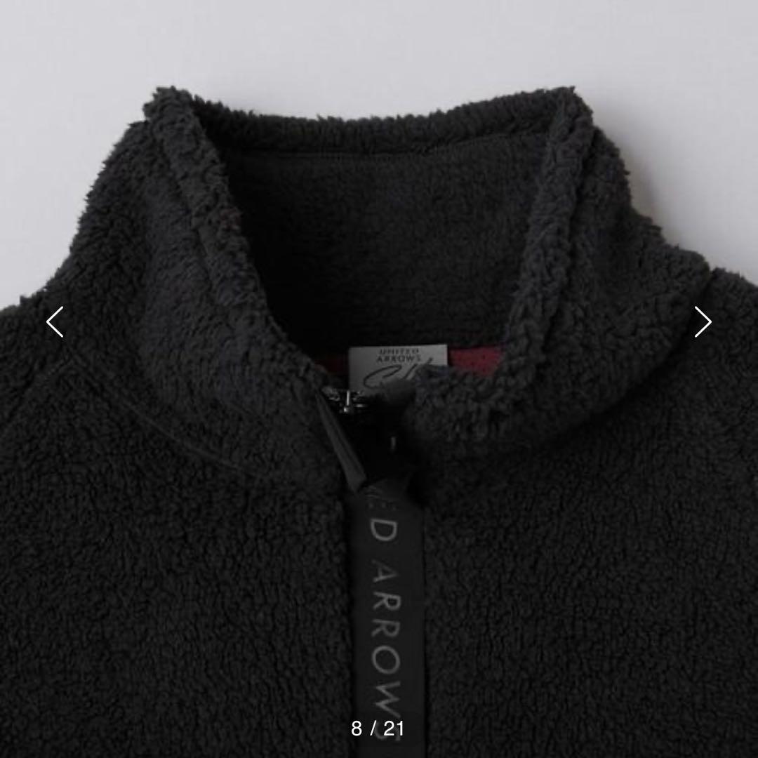 UNITED ARROWS GOLF ボア ハーフジップ プルオーバー