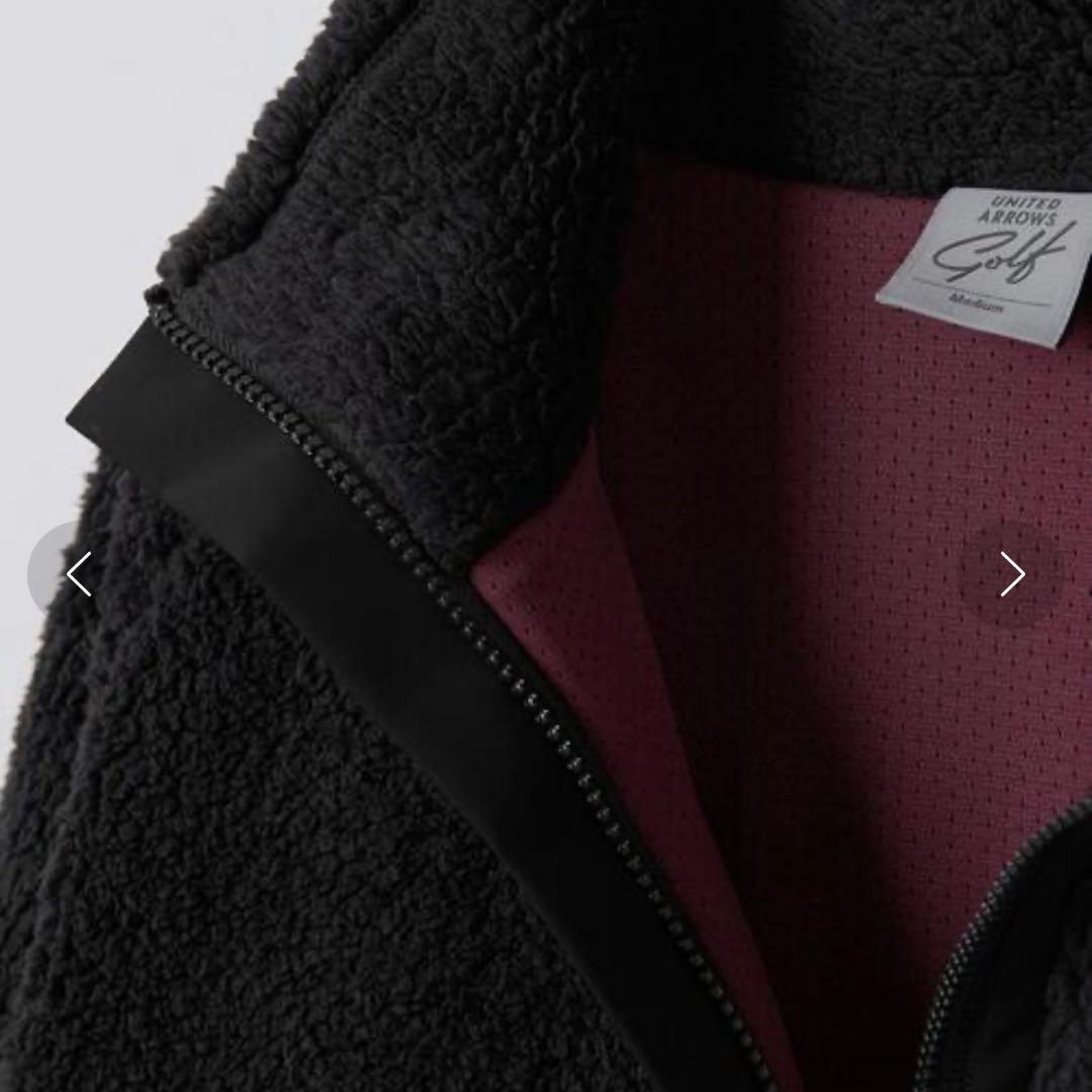 UNITED ARROWS GOLF ボア ハーフジップ プルオーバー