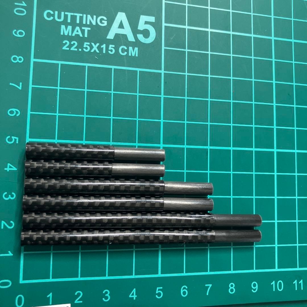 ワカサギ用延長アダプター超軽量カーボン製6本セット