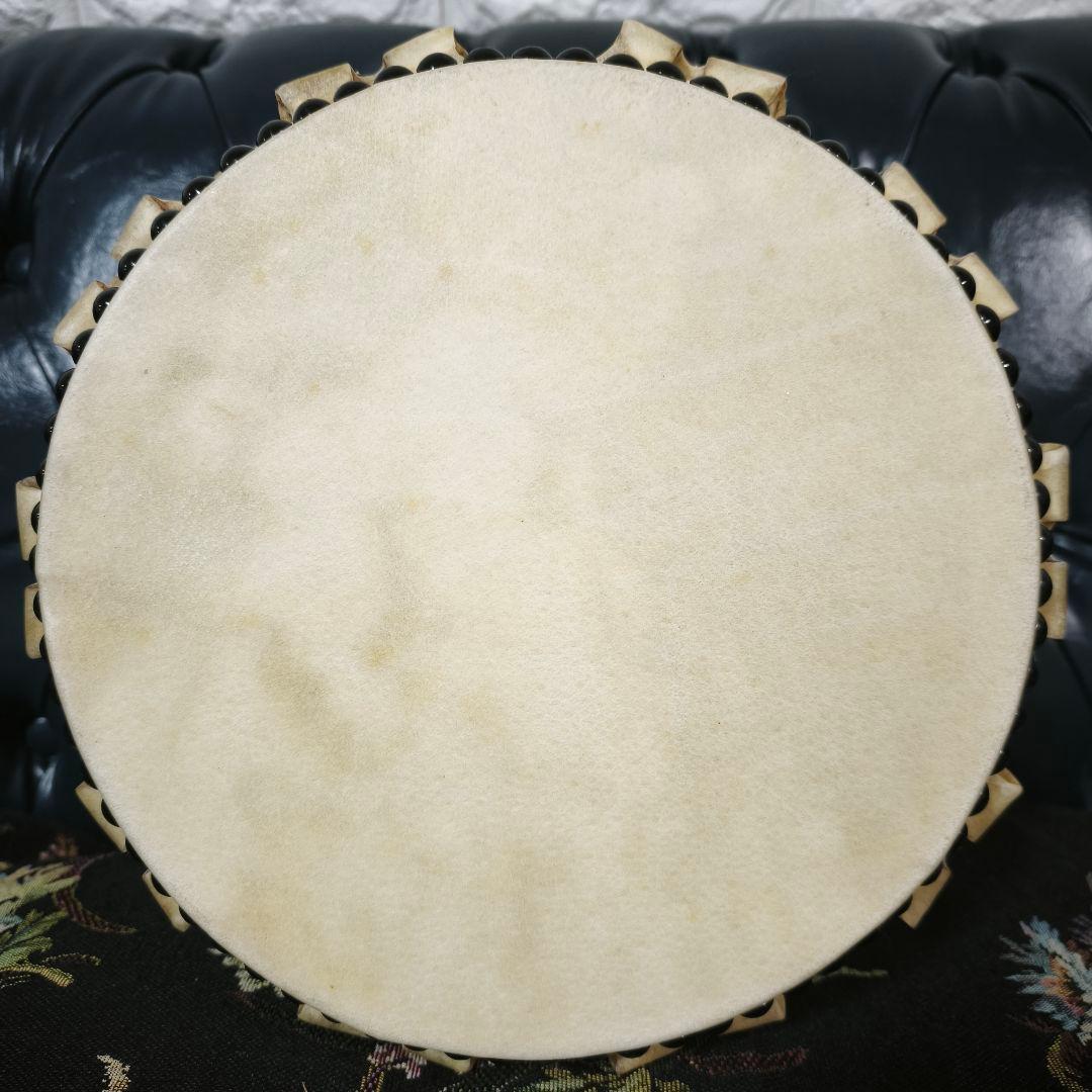 和太鼓 平太鼓 ​玩具太鼓 鼓太鼓 耳付 打面約8寸2分 台座 バチ付