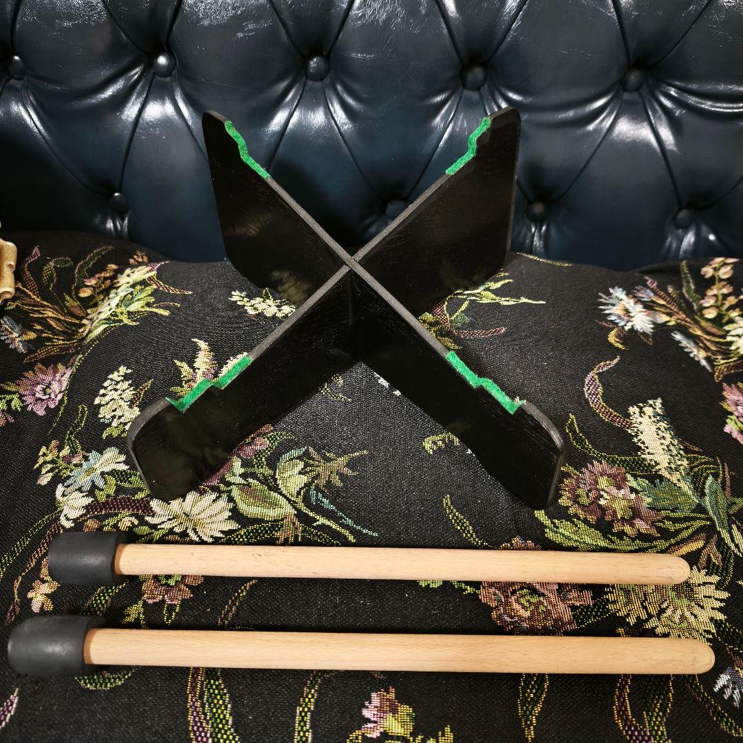 和太鼓 平太鼓 ​玩具太鼓 鼓太鼓 耳付 打面約8寸2分 台座 バチ付