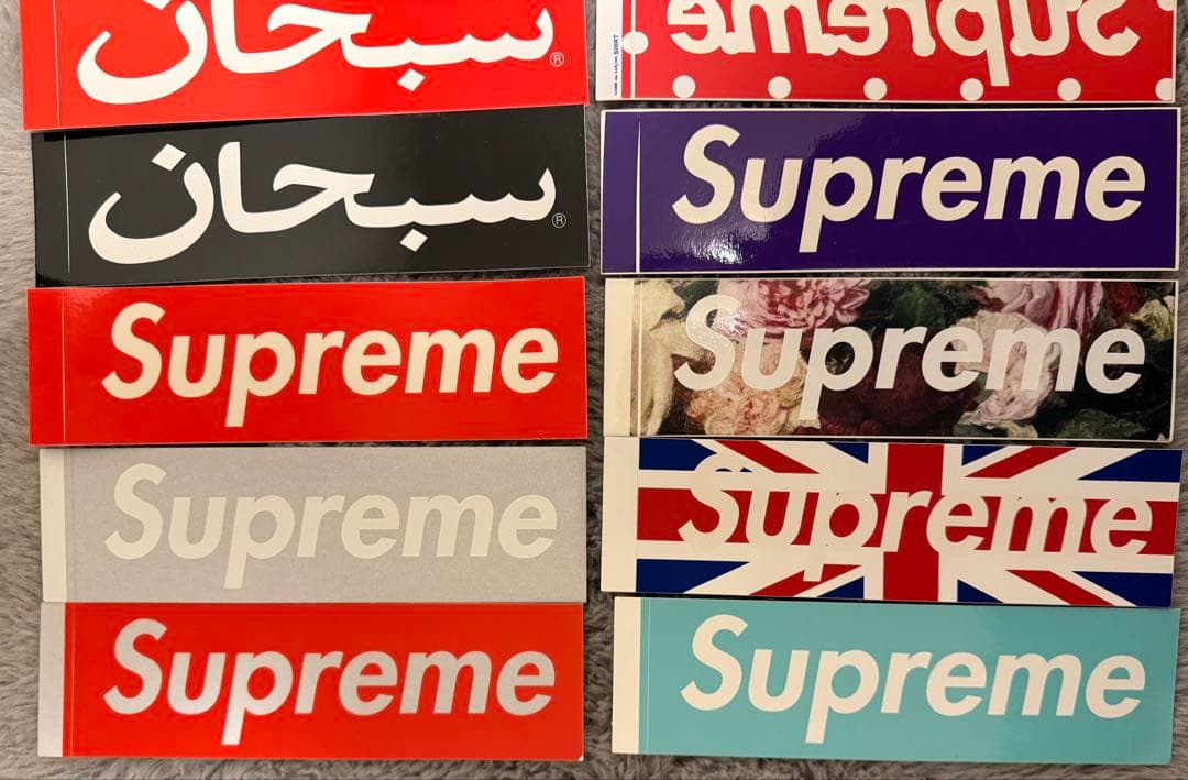 Supreme ボックスロゴステッカー　ロンドン　ティファニー　ギャルソン