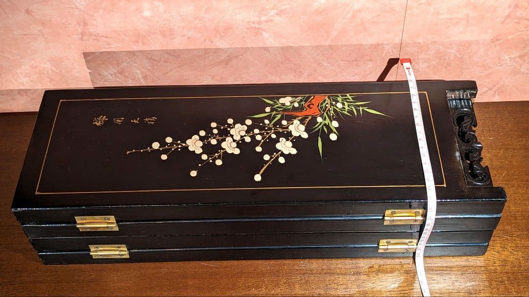 屏風　中国玉石装飾細工　春夏秋冬　　　　　骨董美術品　古美術品
