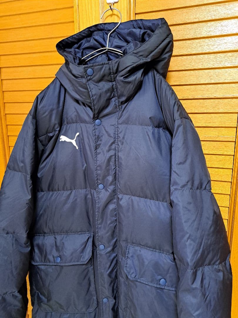 PUMA プーマ ネイビー ベンチコート フード Ｌサイズ
