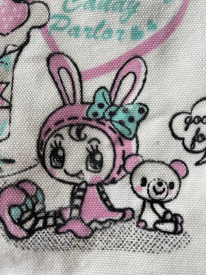 【希少/当時物】メゾピアノ キャンディパーラー トートバッグ ミミポポ 刺繍