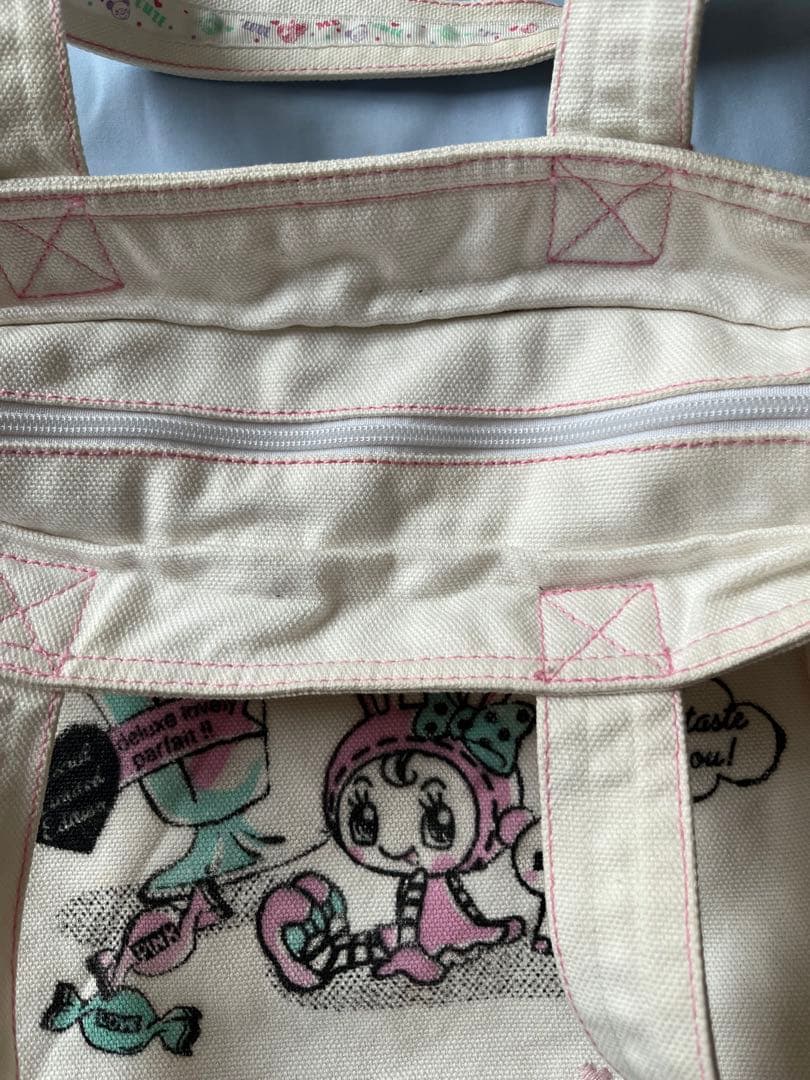 【希少/当時物】メゾピアノ キャンディパーラー トートバッグ ミミポポ 刺繍