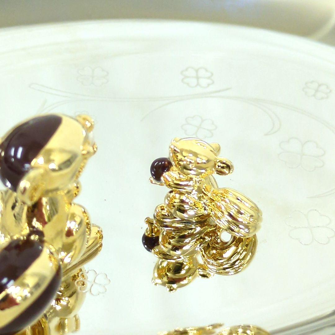 ミキモト パール アクセサリートレイ リス シルバー ゴールドカラー【美品】