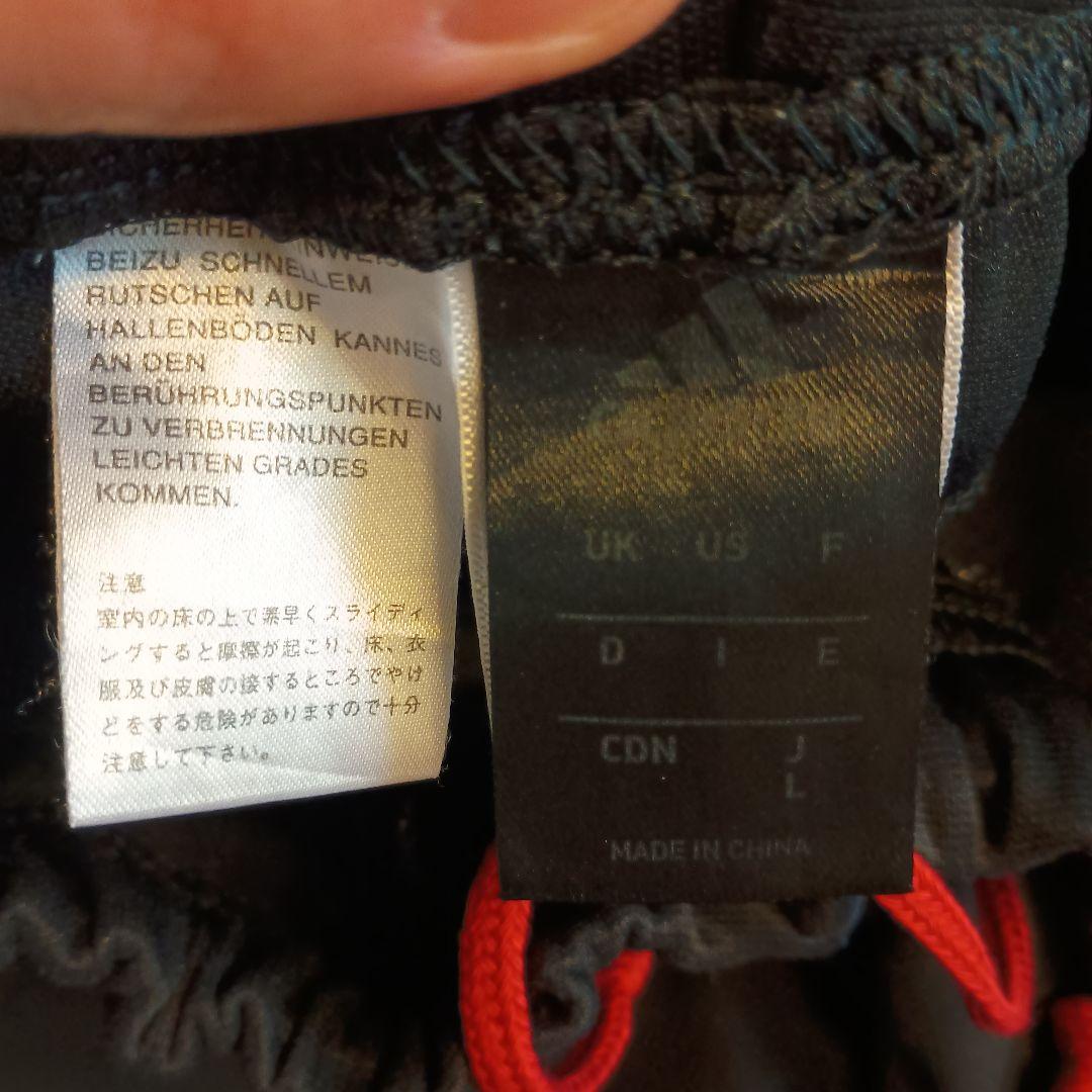 adidas ブラック ジャージセット：上O、下L
