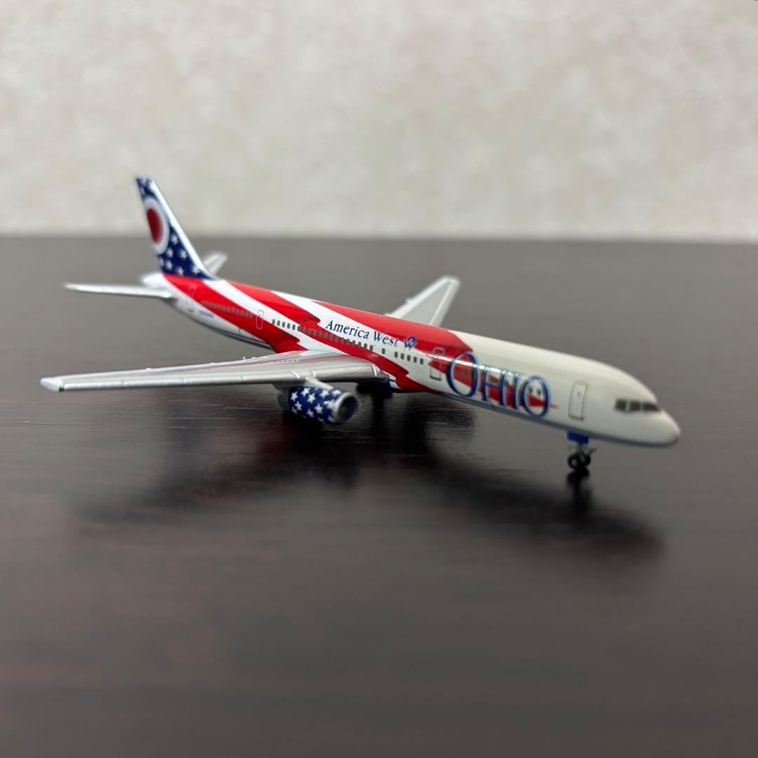 限定\"オハイオ\" アメリカウエスト航空 B757-200 Herpa 1/500