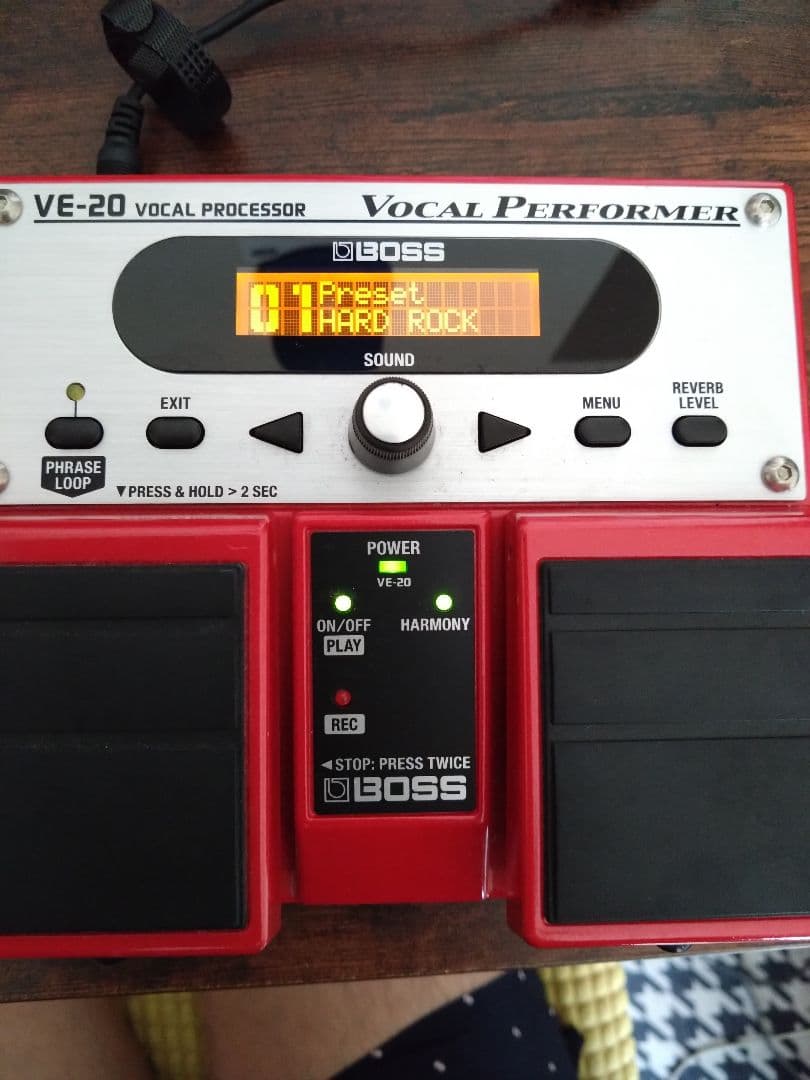 【美品】BOSS VE-20 ボーカルエフェクター　アダプター、説明書付き◎
