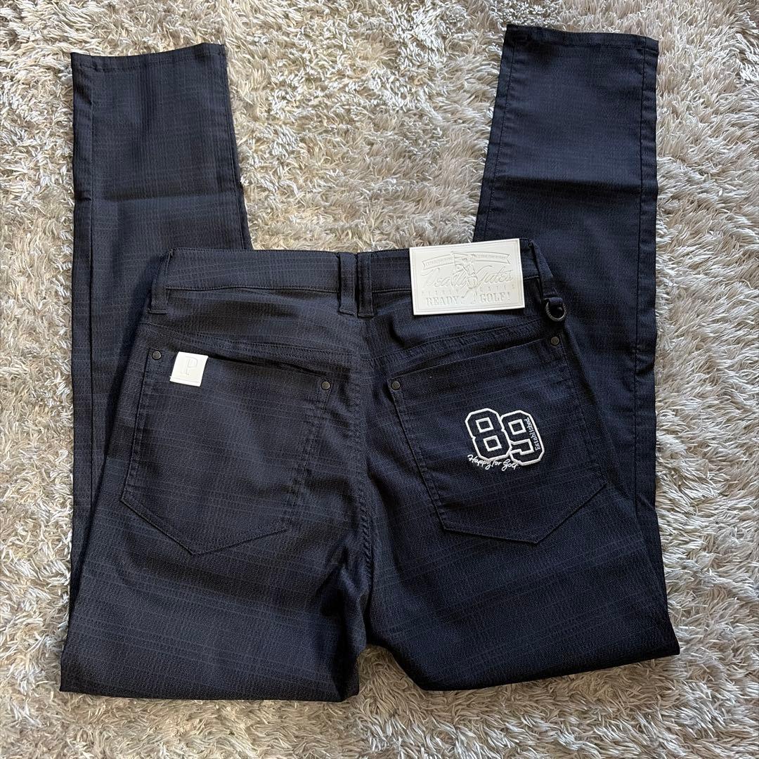 PEARIYGATES89ストレッチ 紺パンツ 、サイズ0,