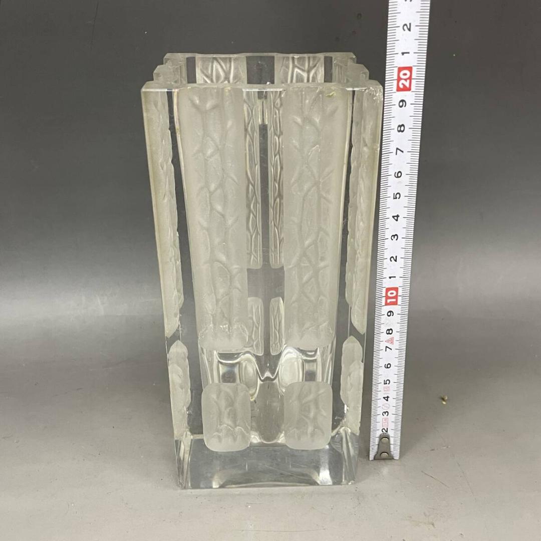 ガラス 花瓶 まとめて 8点 フラワーベース 硝子 クリスタル カット