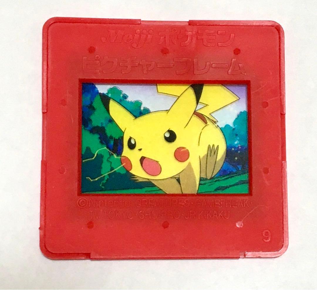 Meiji ポケモン ピクチャーフレーム 2枚(ピカチュウ・フシギダネ・サトシ)