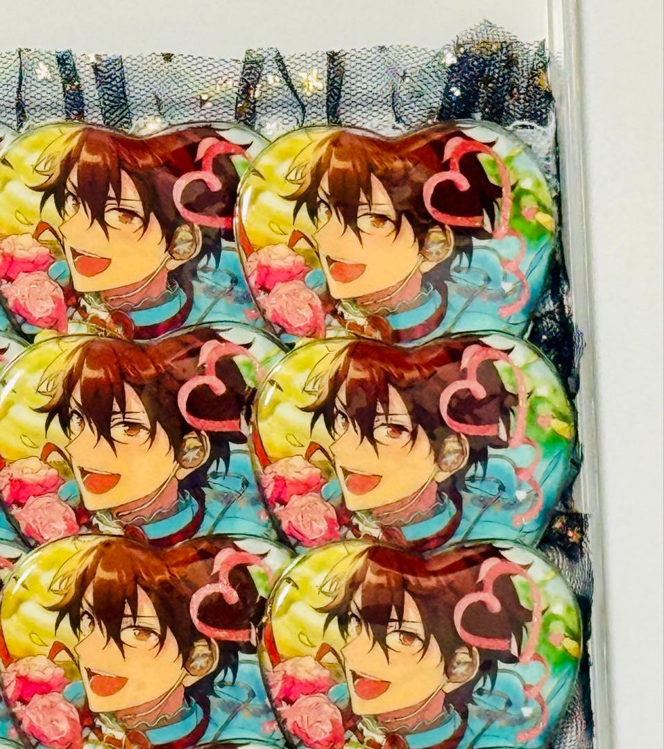 【2月末まで】あんスタ 守沢千秋 ホワイトデーハート缶バッジ 痛バ A3