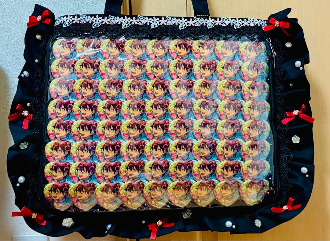 【2月末まで】あんスタ 守沢千秋 ホワイトデーハート缶バッジ 痛バ A3