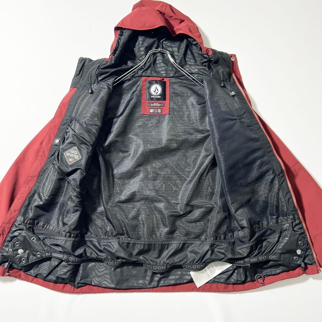 3393【美品】ボルコム　ジャケット ゴアテックス 無地　スノボウェア メンズ