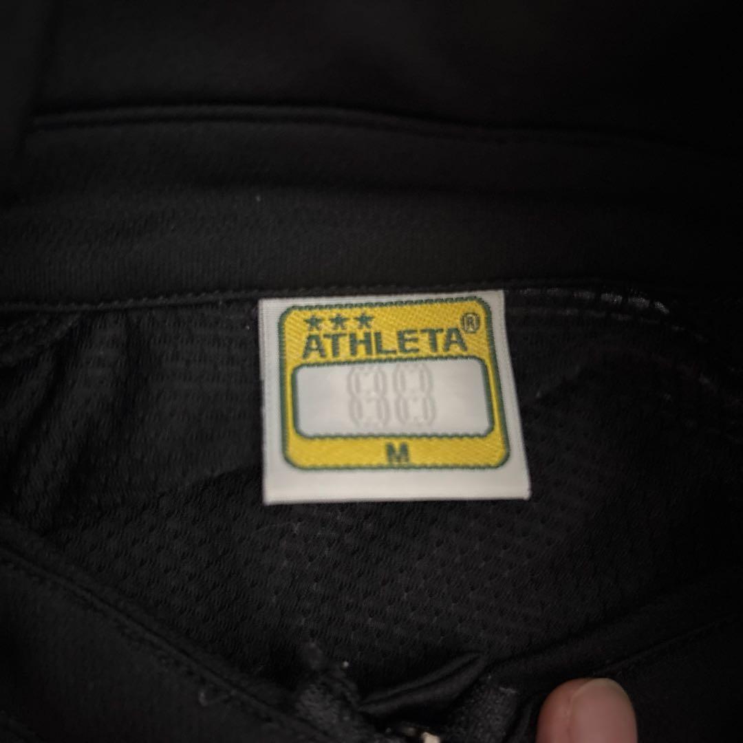 【ATHLETA 半袖上下セット審判服】M ブラック