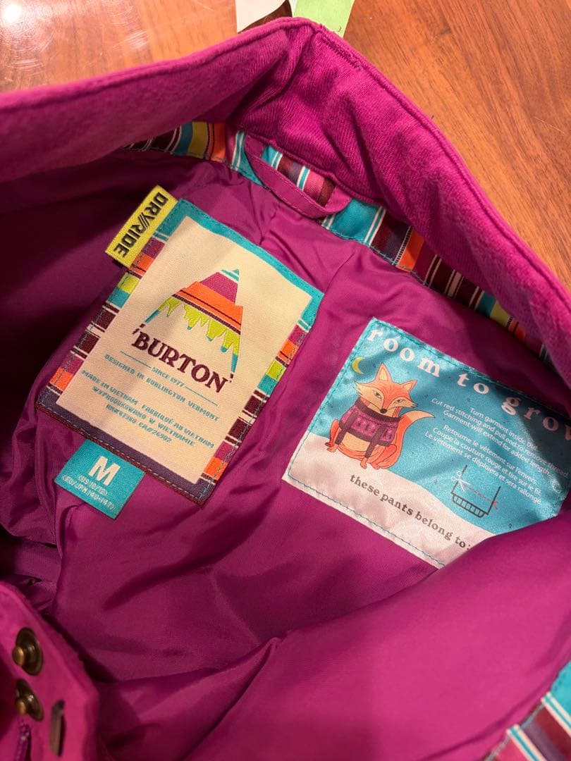 Burton スノーボードウェア M マルチカラー　クリーニング済み