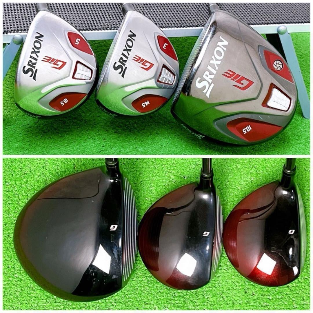 スリクソン GiE ゴルフクラブ メンズ セット 右打ち13本 キャディバッグ付