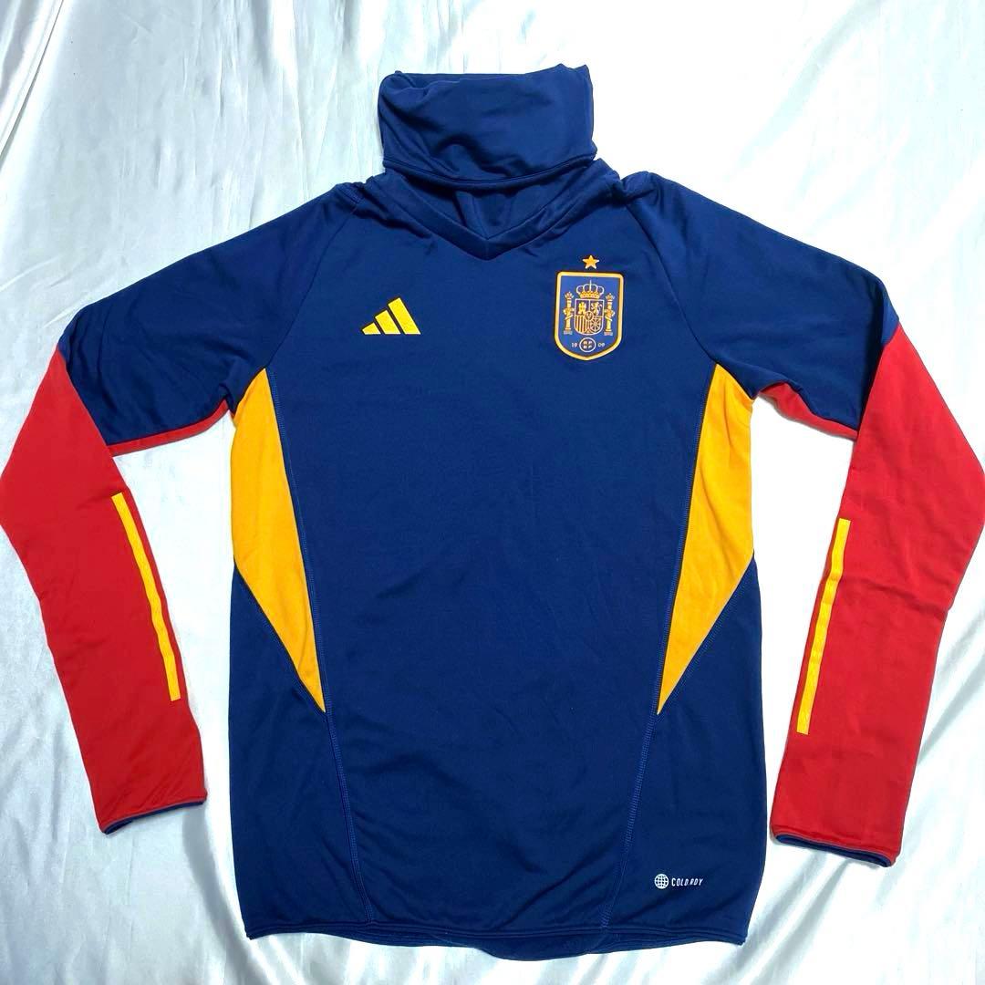 adidas スペイン代表 22/23 ウォームトップ/プラクティスシャツ L