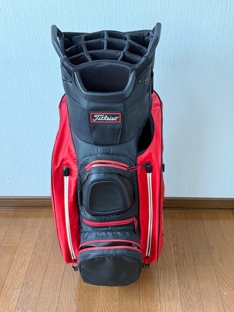 Titleist STADRY14分割カートバッグ 黒/赤