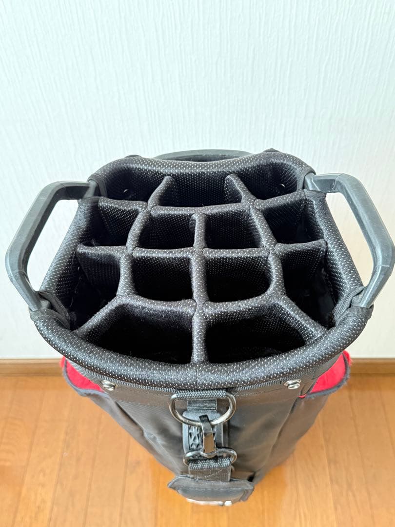 Titleist STADRY14分割カートバッグ 黒/赤