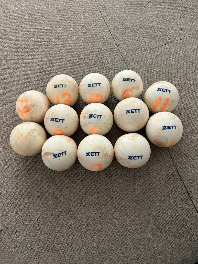 ZETT アイアン砂入りトレーニングボール 350g×11球、450g×2球