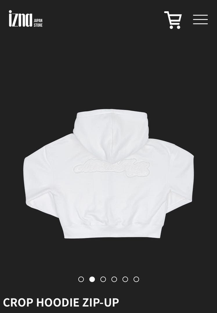 izna ファンコン　パーカー　HOODIE ZIP-UP