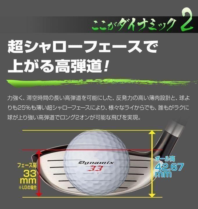 ★単品1本★1.3.5.7.9番と豊富で激安★ ダイナミクス 適合限界強反発FW