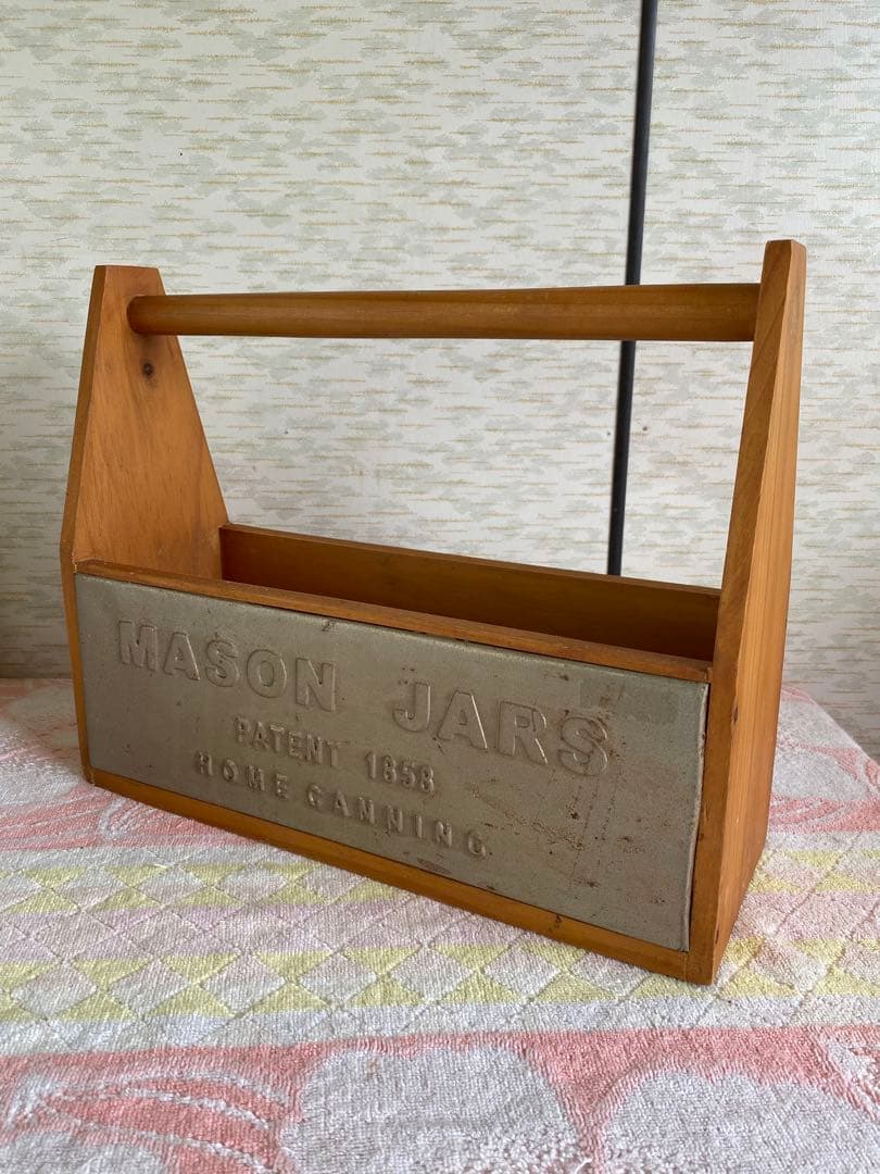 MASON JARS 木箱　メイソンジャー　バスケット　ツールボックス　収納