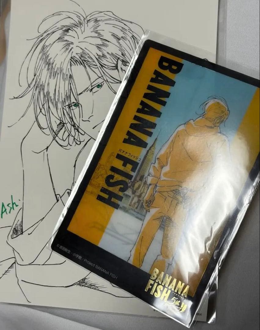 BANANA FISH イラストカード アッシュ ピアス
