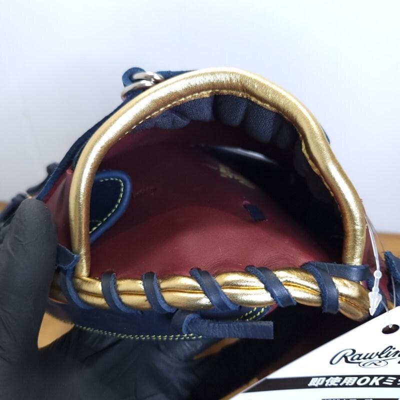 ローリングス HT ゴールド レアな左投用 キャッチャーミット 軟式グローブ