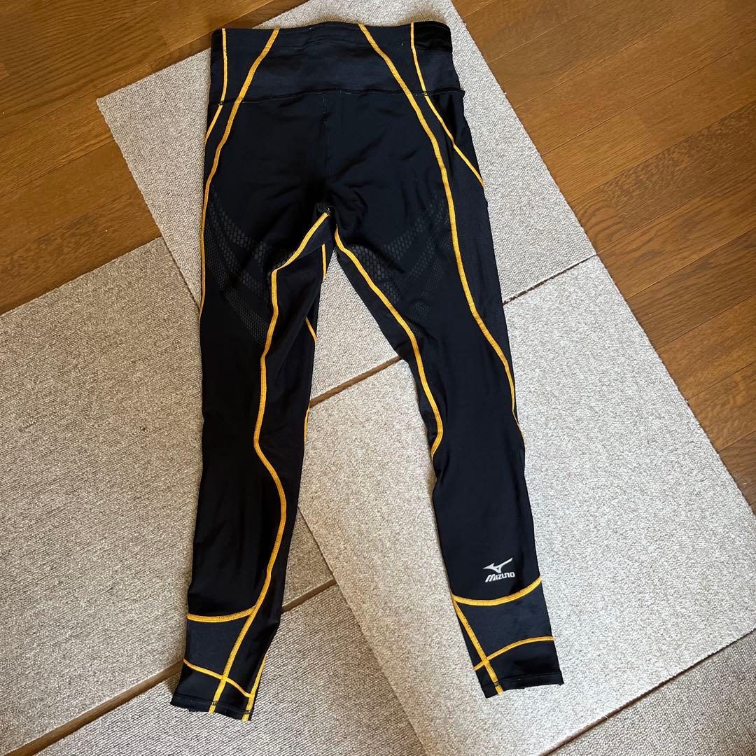 Mizuno BG8000 タイツ ブラック/オレンジ