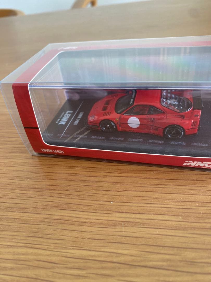 1/64 Inno Ferrari LBWK F40 Red クリアケース入
