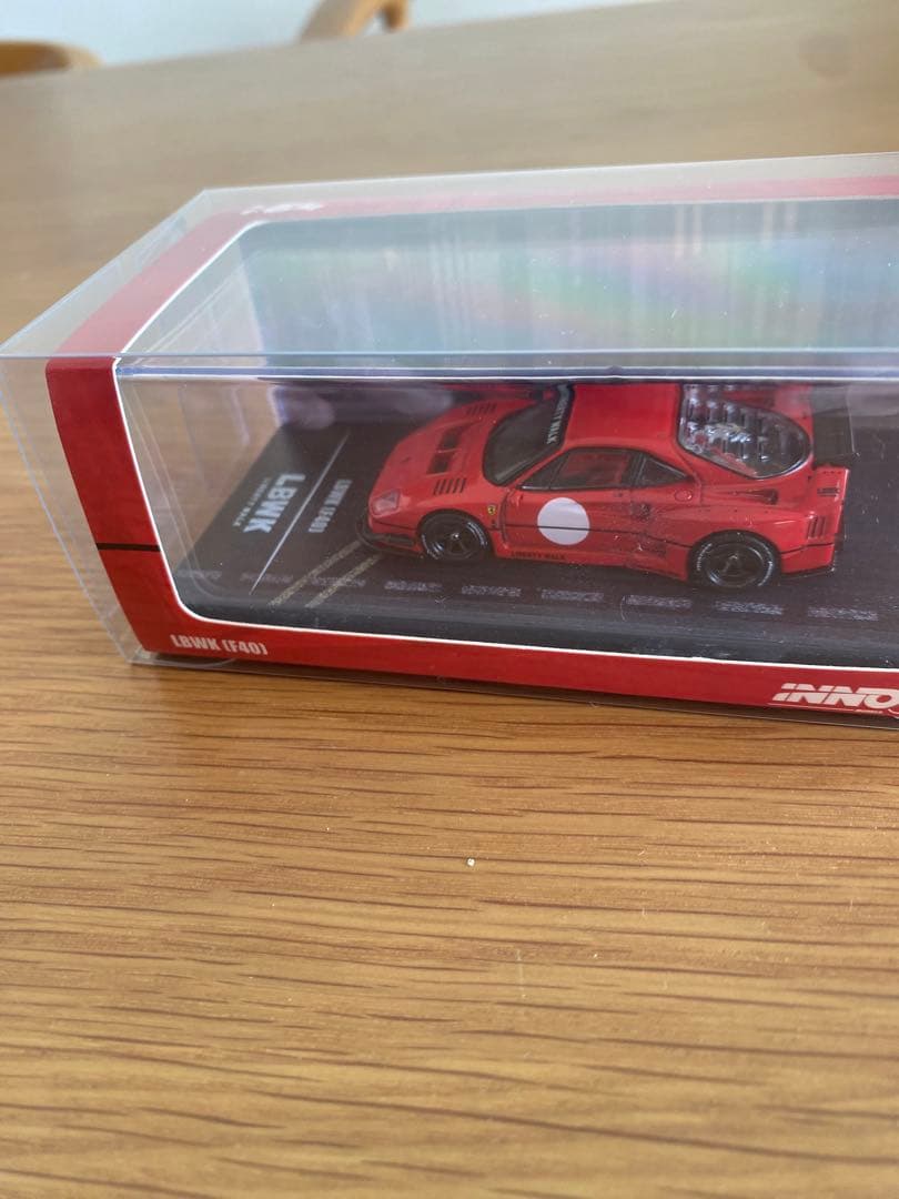 1/64 Inno Ferrari LBWK F40 Red クリアケース入