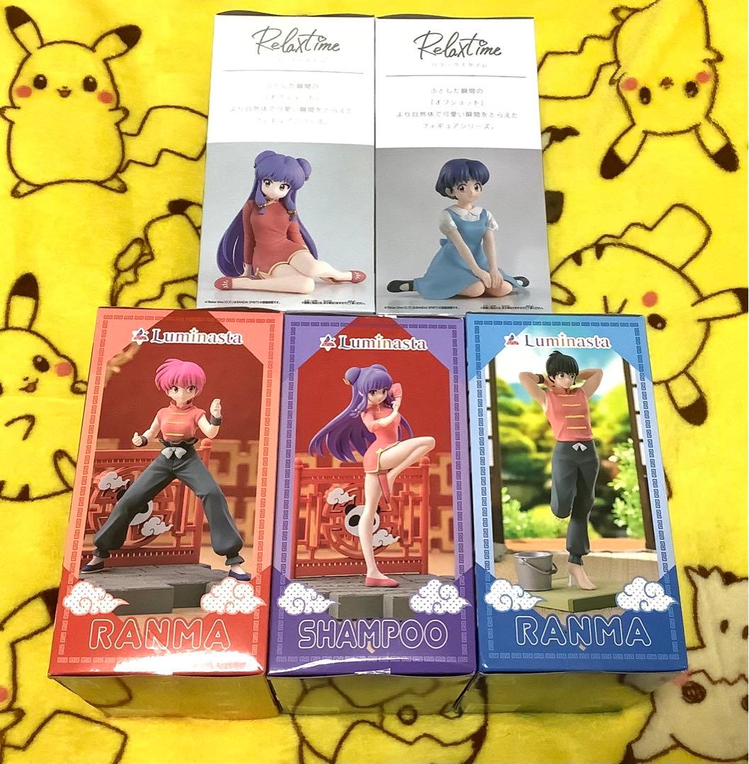 新品未開封！らんま1/2プライズフィギュア5個セット！