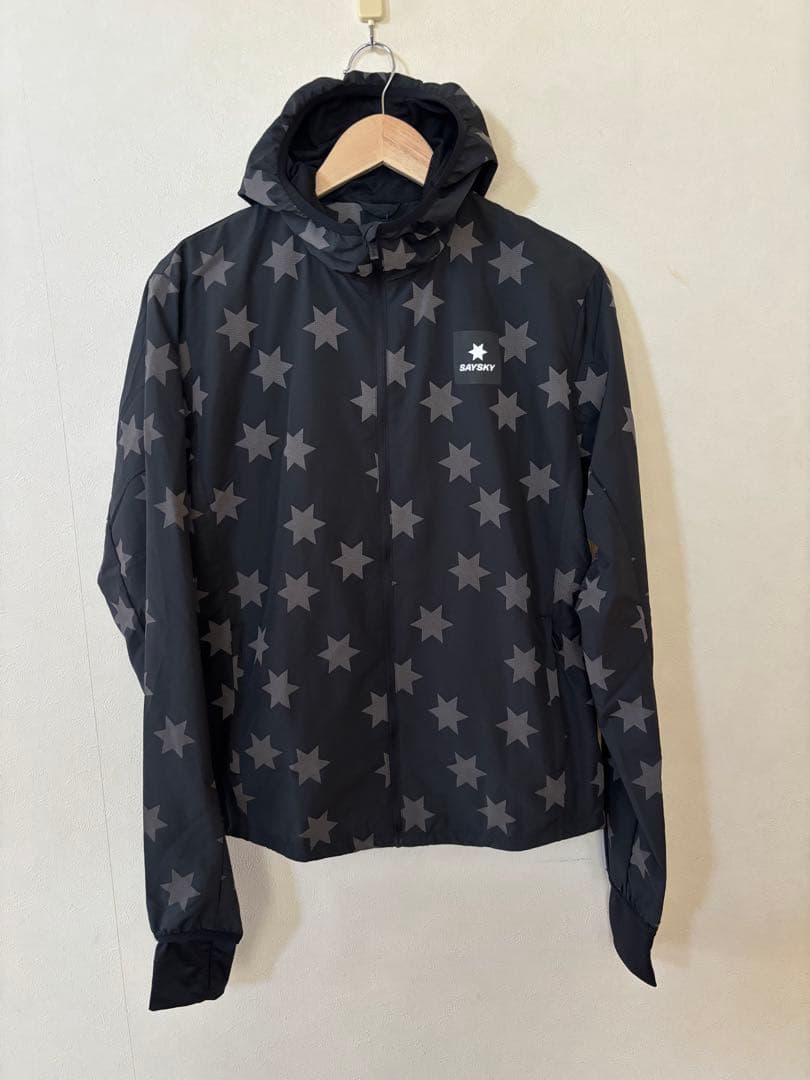 Saysky ランニングジャケット　XS 星　パーカー　セイスカイ