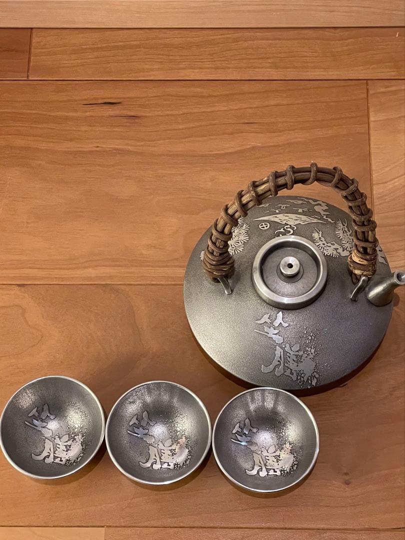 薩摩錫器　酒器セット　美品　箱無し