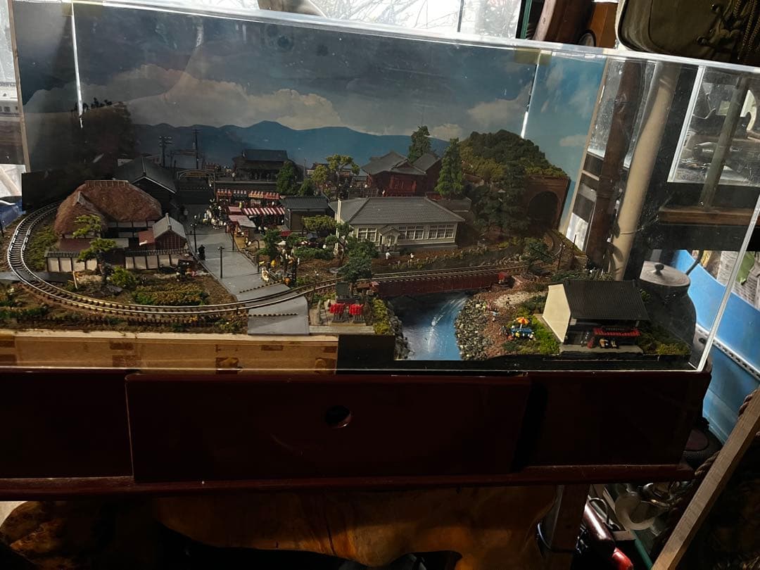 Nゲージ 鉄道模型 鉄道模型 Nゲージジオラマ アクリルケース付き