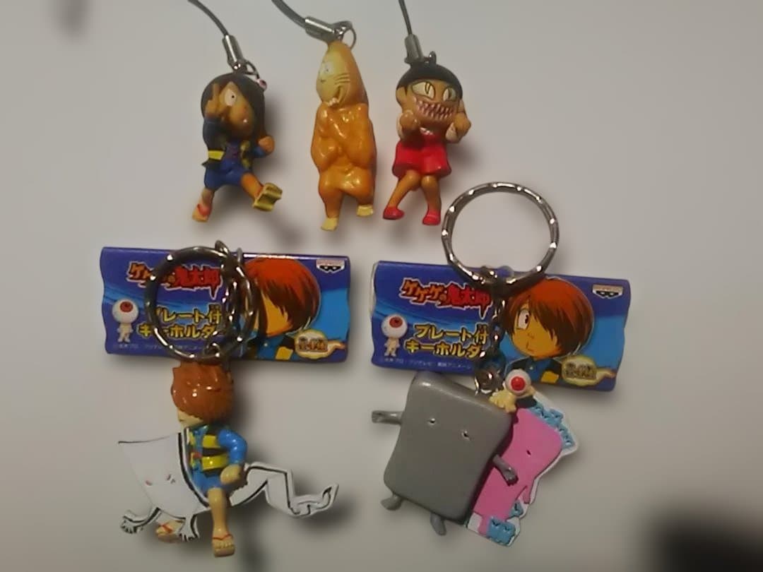 ゲゲゲの鬼太郎 ソフビ キーホルダー ストラップ ミニフィギュア計28個