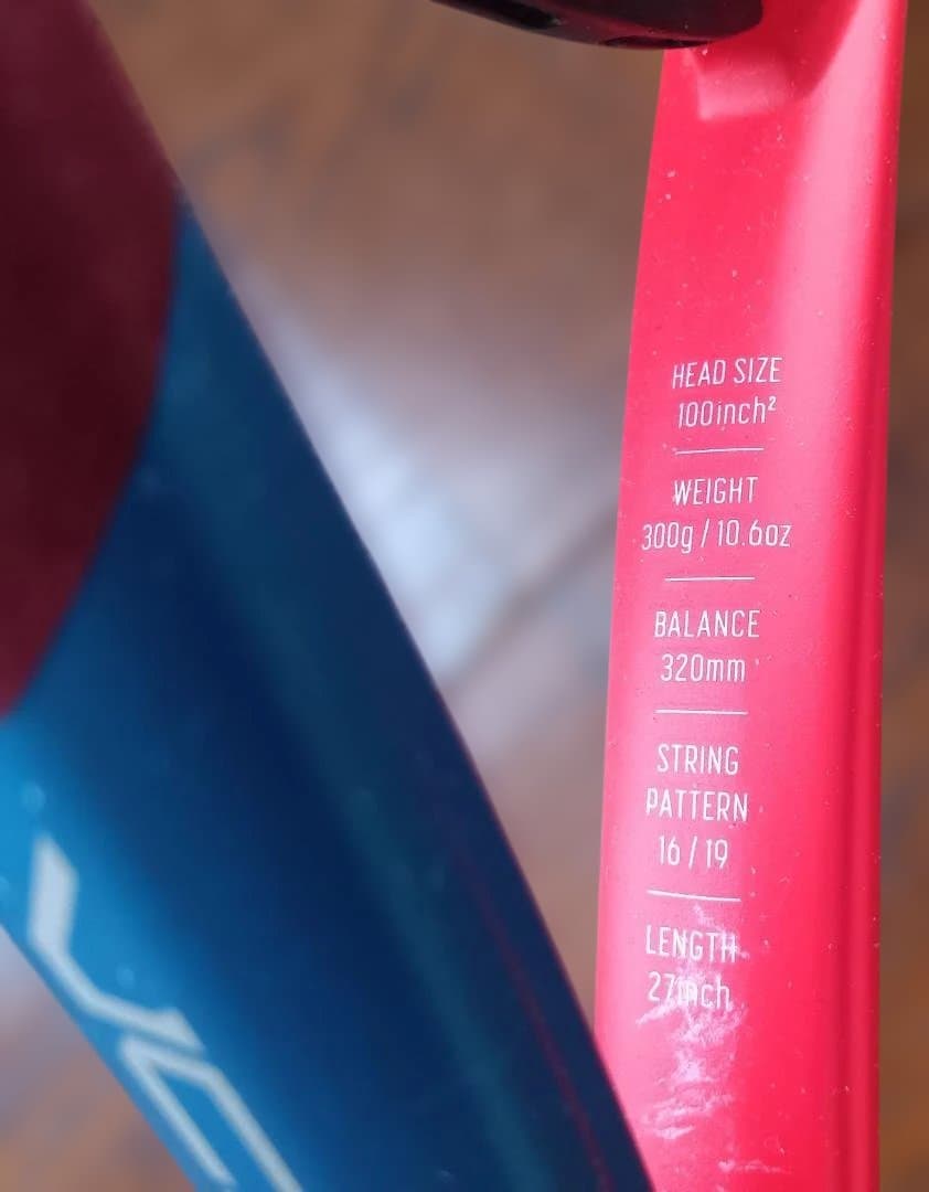 YONEX 硬式テニスラケット VCORE 100 300g G2