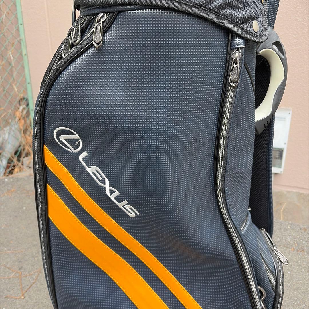 LEXUS レクサス　ゴルフバッグ　キャディバッグ ネイビー　そこそこ美品❗️